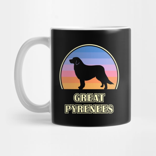 Great Pyrenees Vintage Sunset Dog by millersye